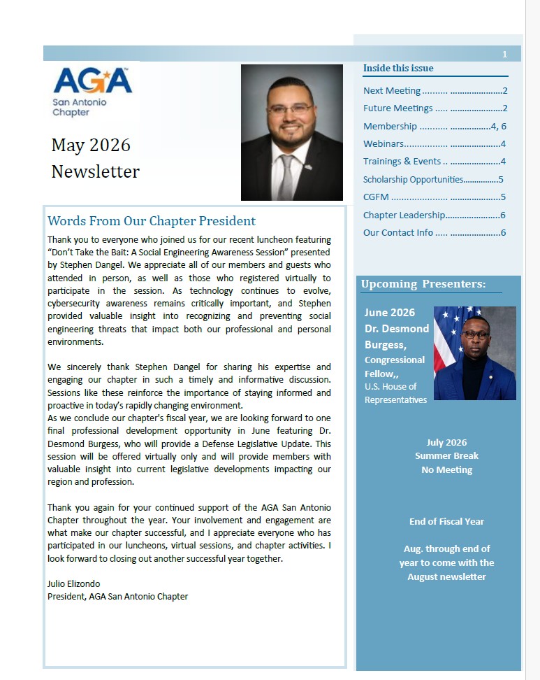 May 2026 Newsletter
